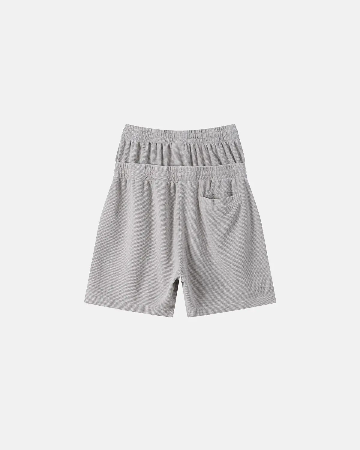 Double Waist Acid Wash Waffle Shorts | Inflation Streetwear - Image 6