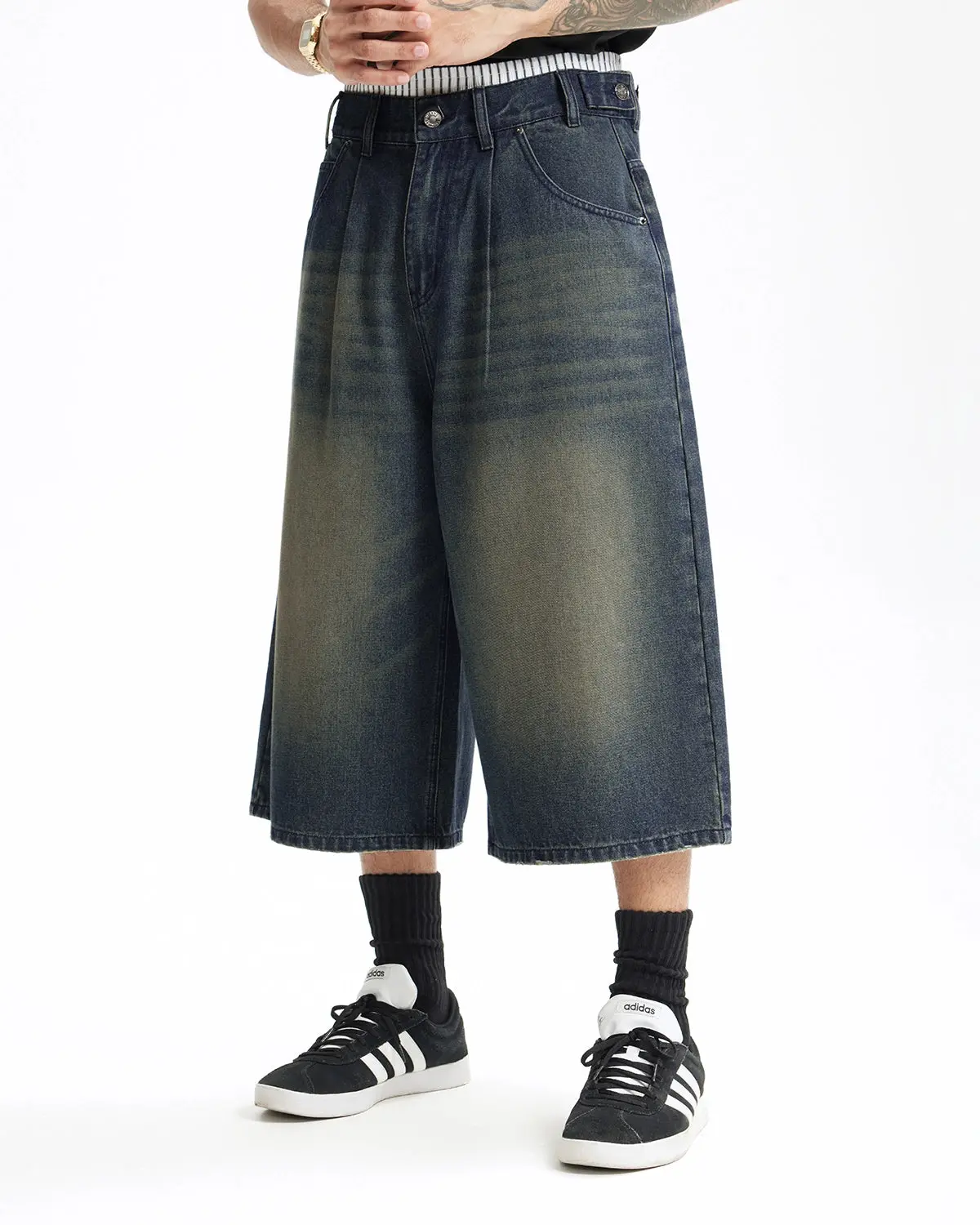 Double Waist Baggy Jorts | Inflation Streetwear - Image 11
