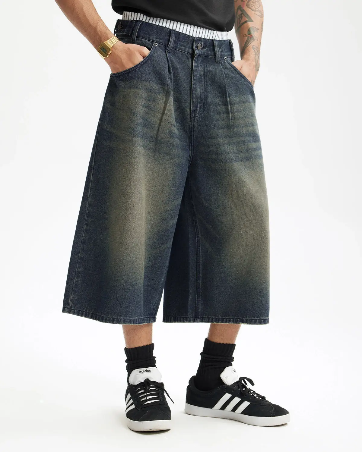 Double Waist Baggy Jorts | Inflation Streetwear - Image 9