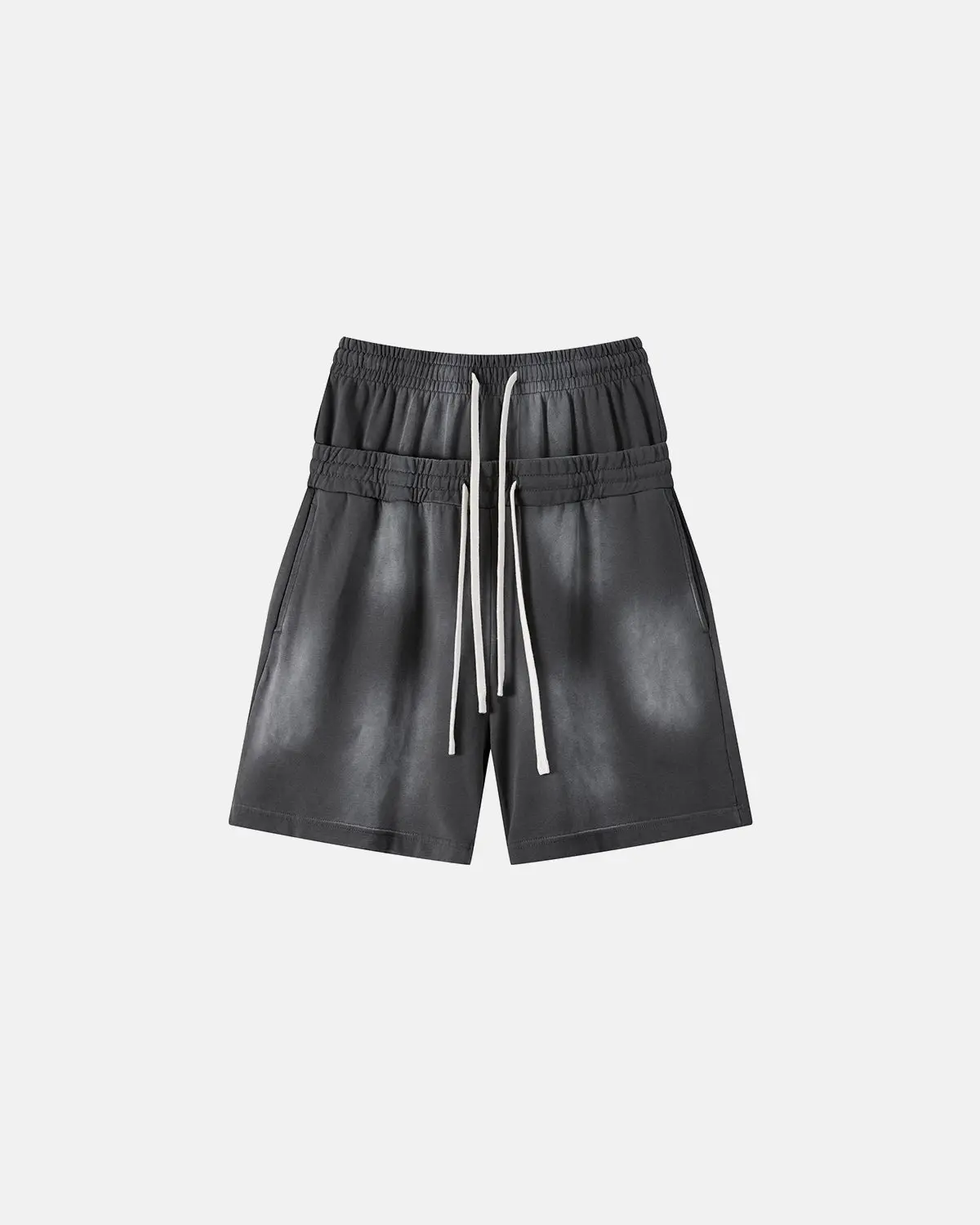 Double Waist Monkey Wash Sweat Shorts | Inflation Streetwear - Image 10