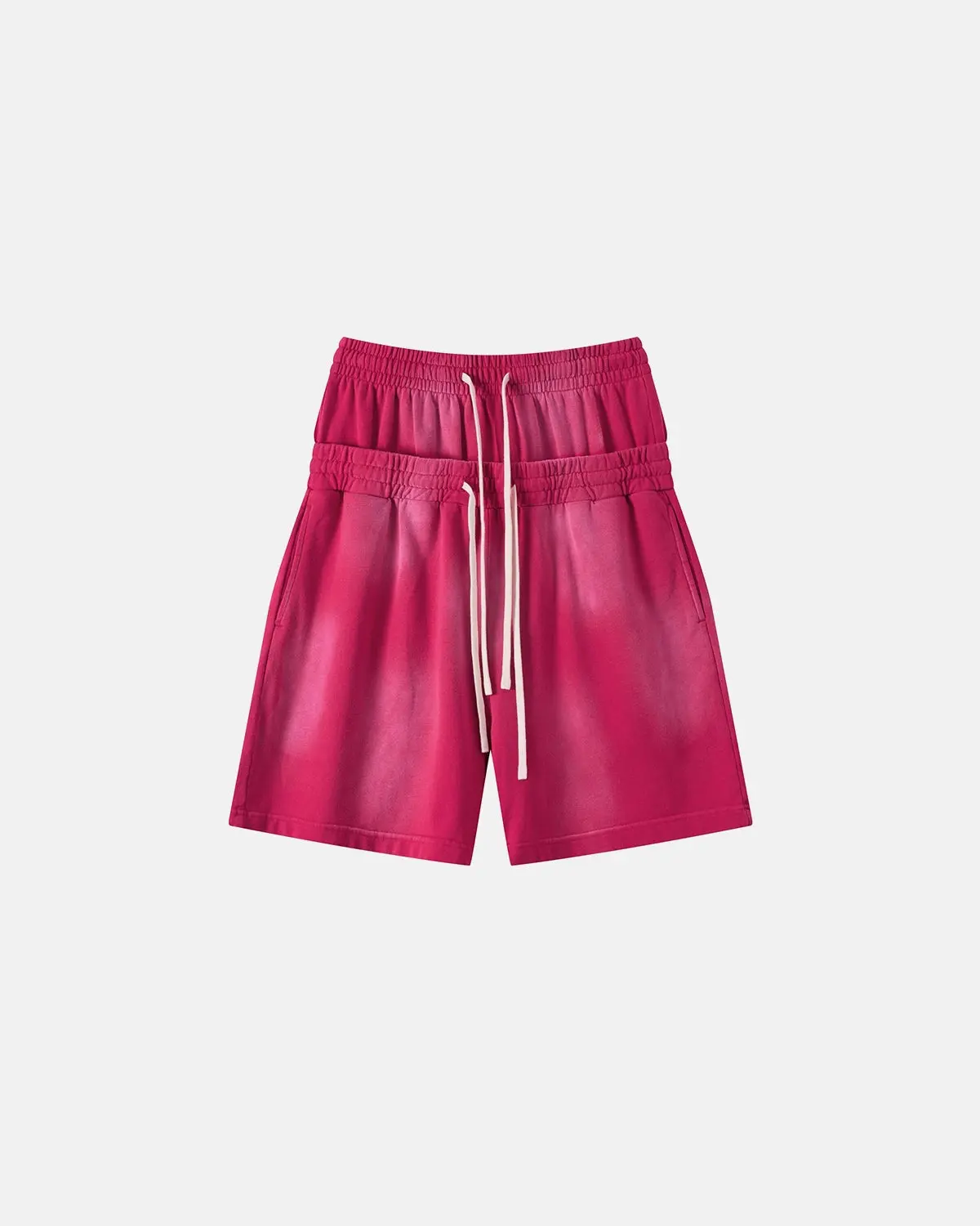 Double Waist Monkey Wash Sweat Shorts | Inflation Streetwear - Image 11