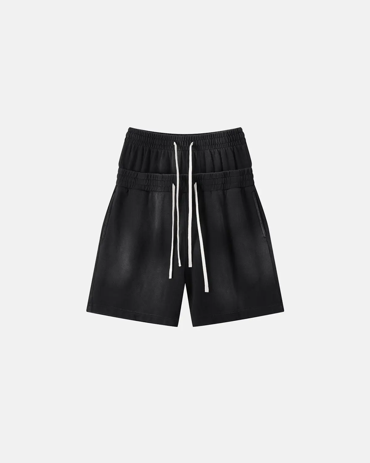 Double Waist Monkey Wash Sweat Shorts | Inflation Streetwear - Image 12