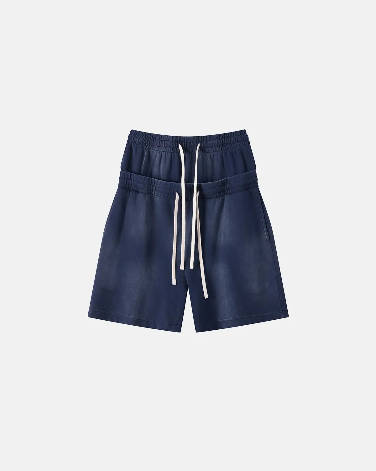 Double Waist Monkey Wash Sweat Shorts | Inflation Streetwear - Image 13