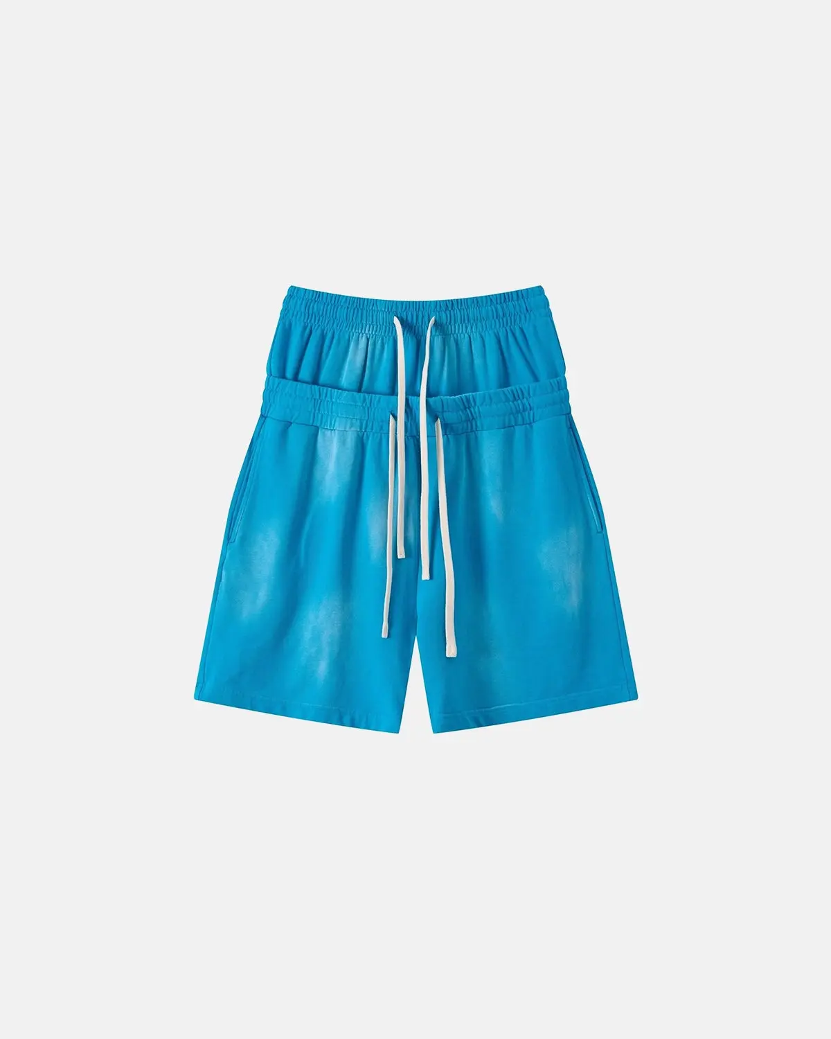 Double Waist Monkey Wash Sweat Shorts | Inflation Streetwear - Image 14