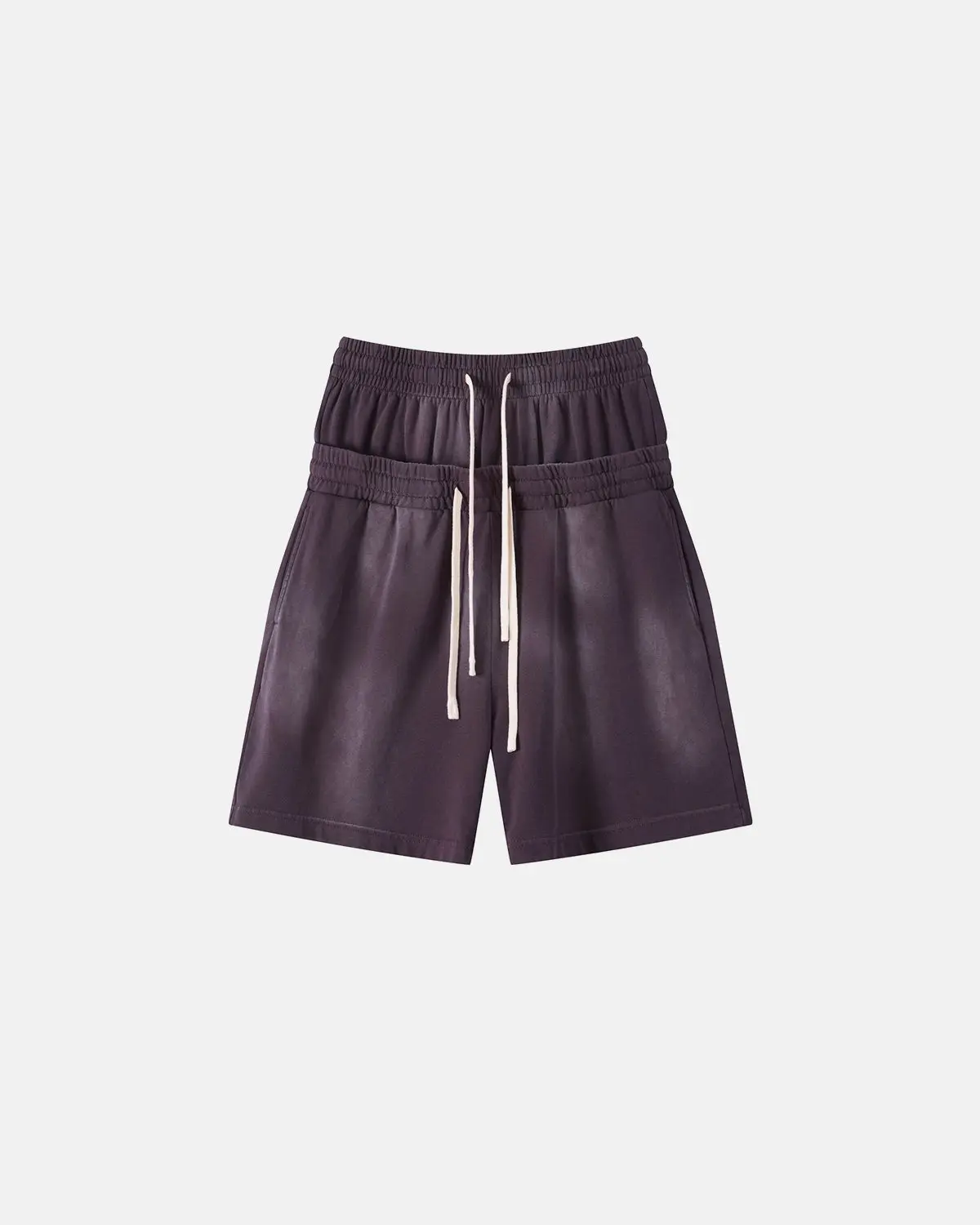 Double Waist Monkey Wash Sweat Shorts | Inflation Streetwear - Image 8