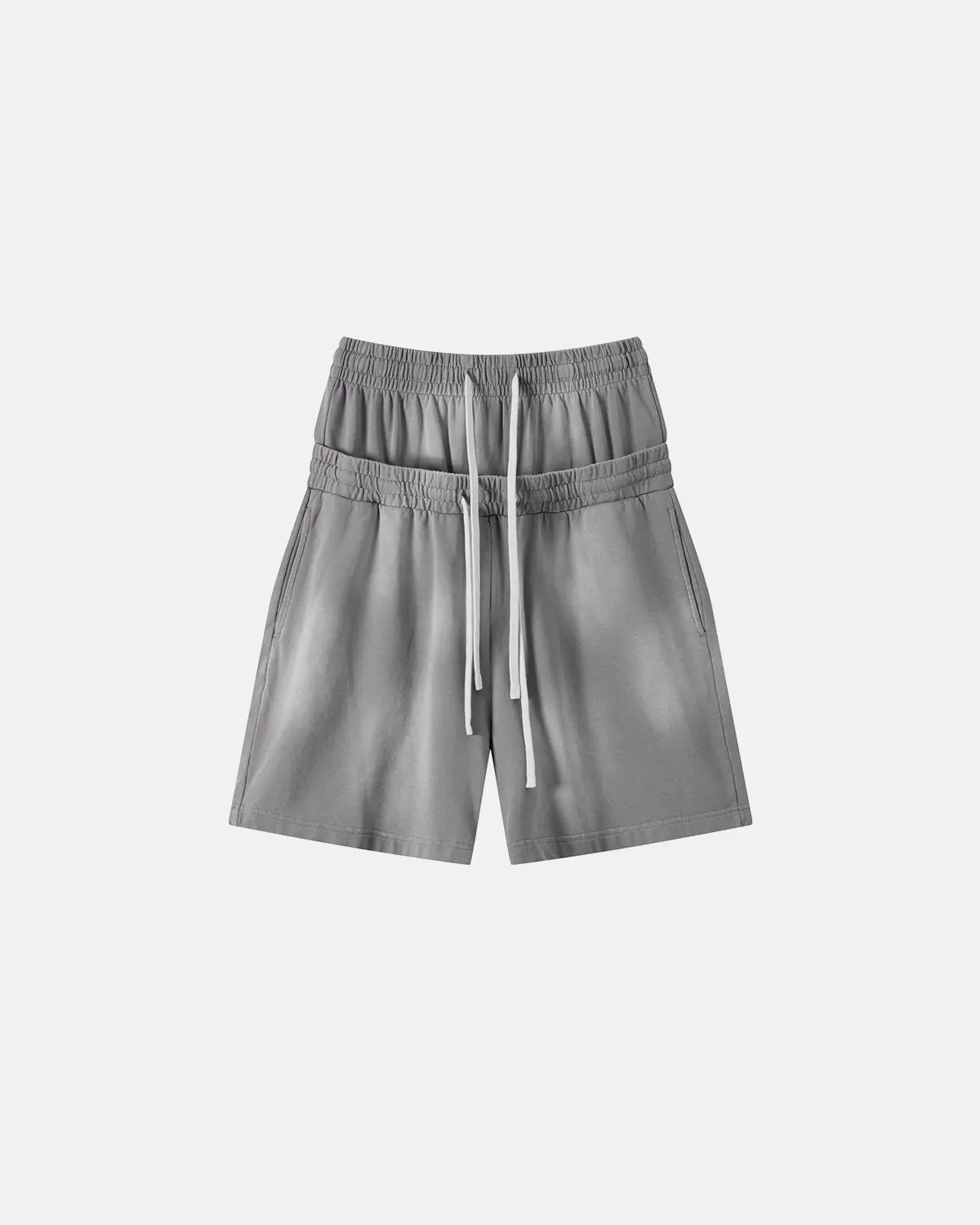 Double Waist Monkey Wash Sweat Shorts | Inflation Streetwear - Image 9