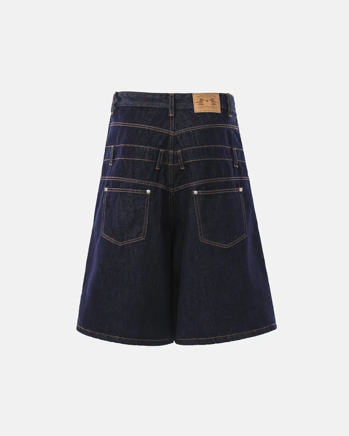 Double Waist Rivet Baggy Jorts | Inflation Streetwear - Image 8