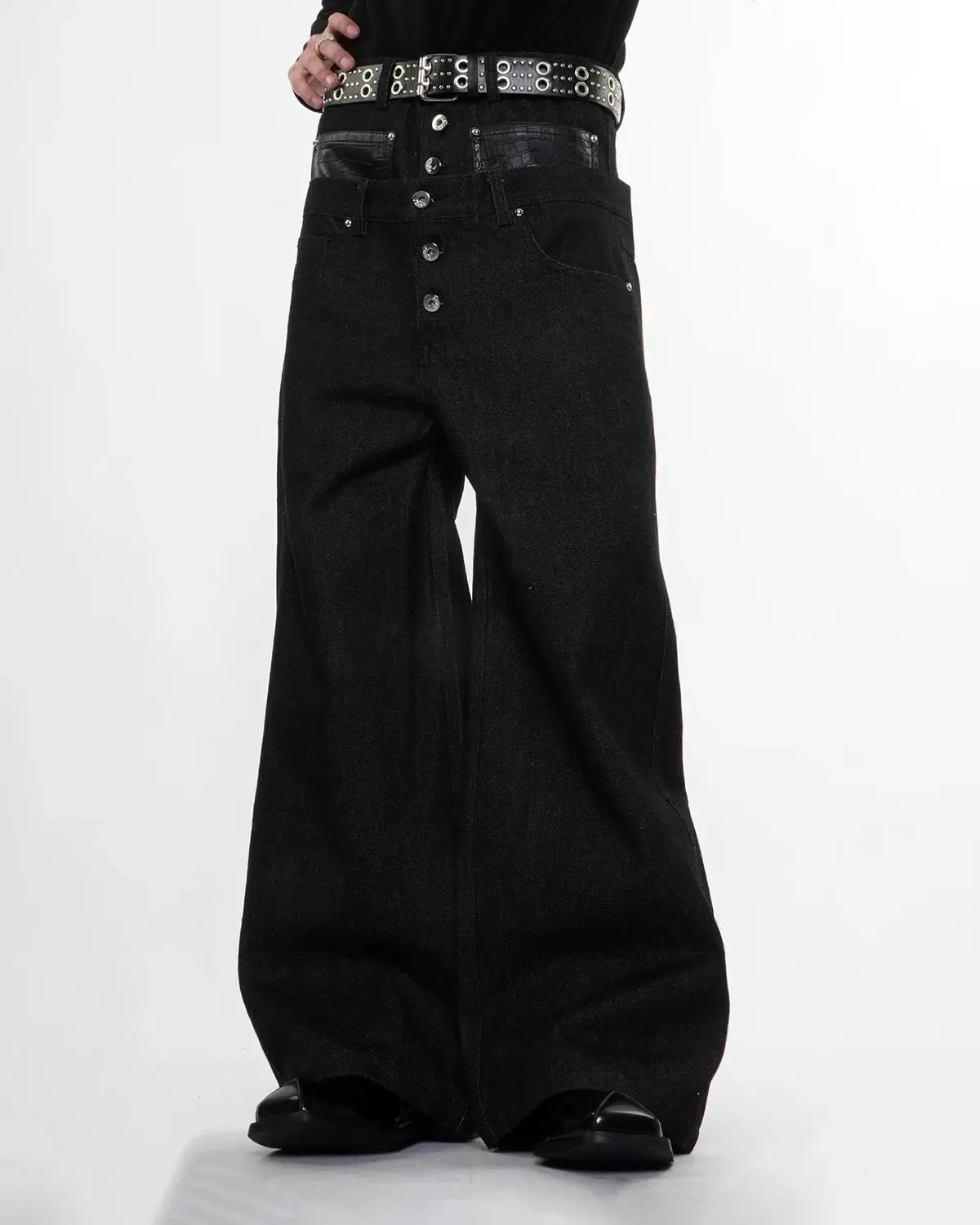 Double Wasit Raw Super Baggy Jeans | Inflation Streetwear