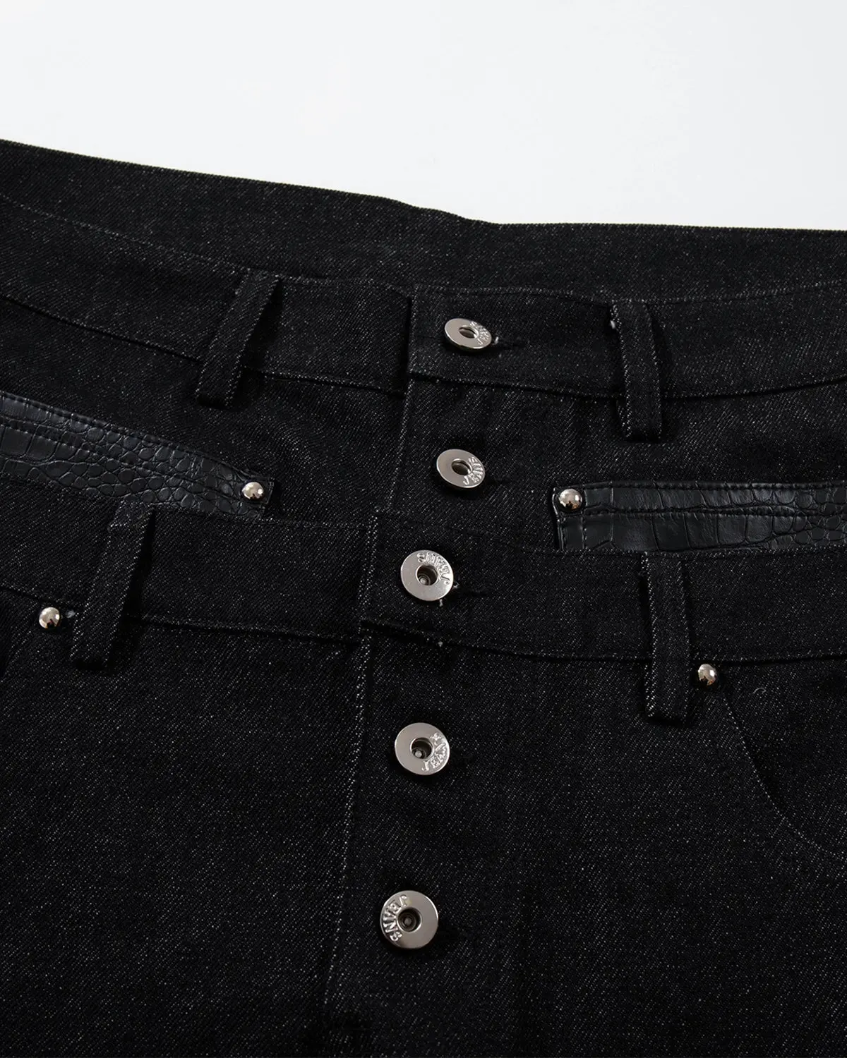 Double Wasit Raw Super Baggy Jeans | Inflation Streetwear - Image 10