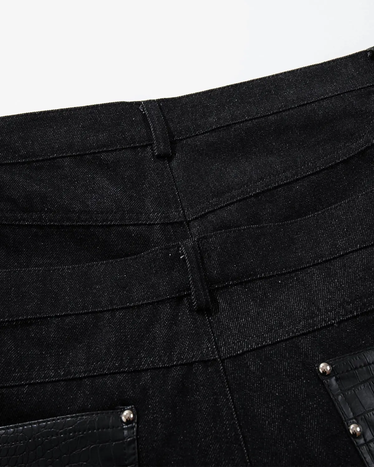 Double Wasit Raw Super Baggy Jeans | Inflation Streetwear - Image 13