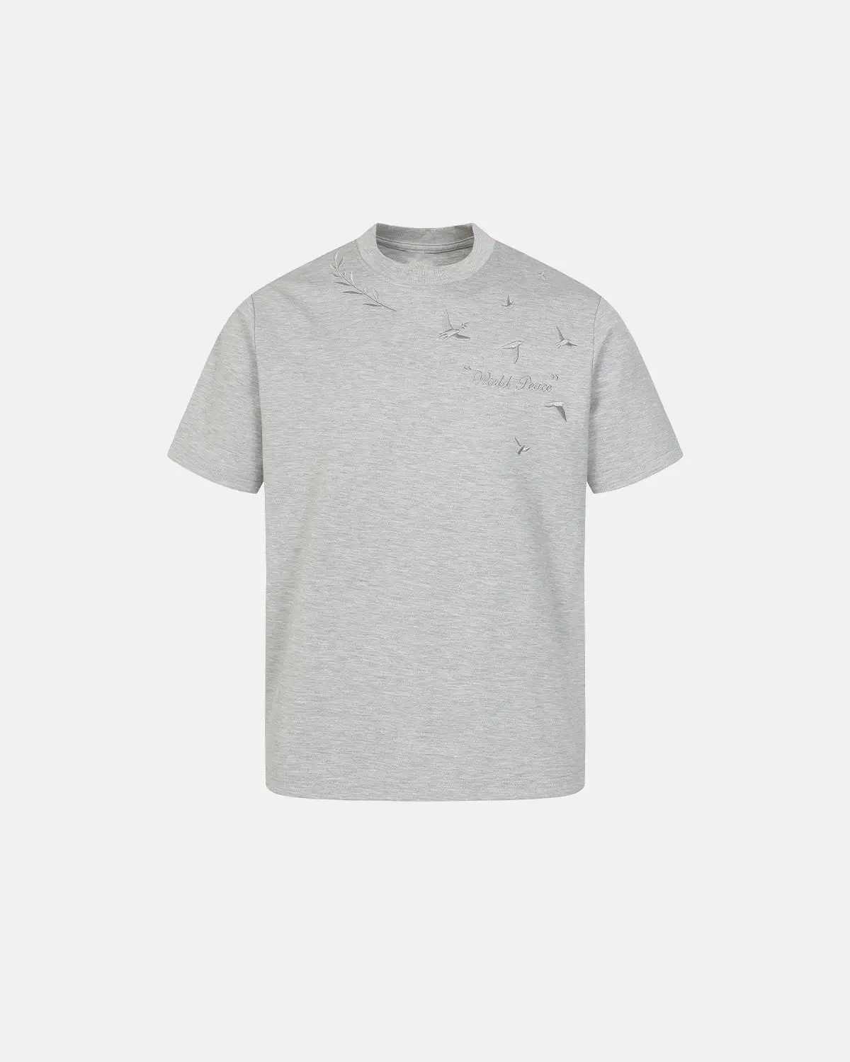 Dove Embroidered Mock Neck T-Shirt | Inflation Streetwear