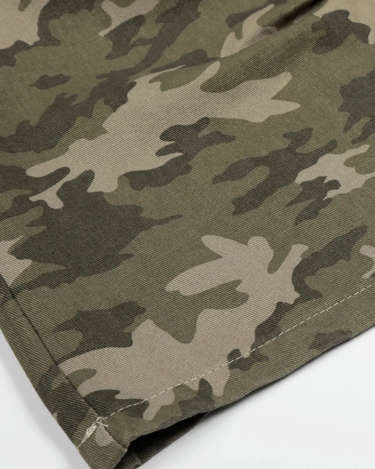 Embroidered Camo Cargo Longline Shorts | Inflation Streetwear - Image 10