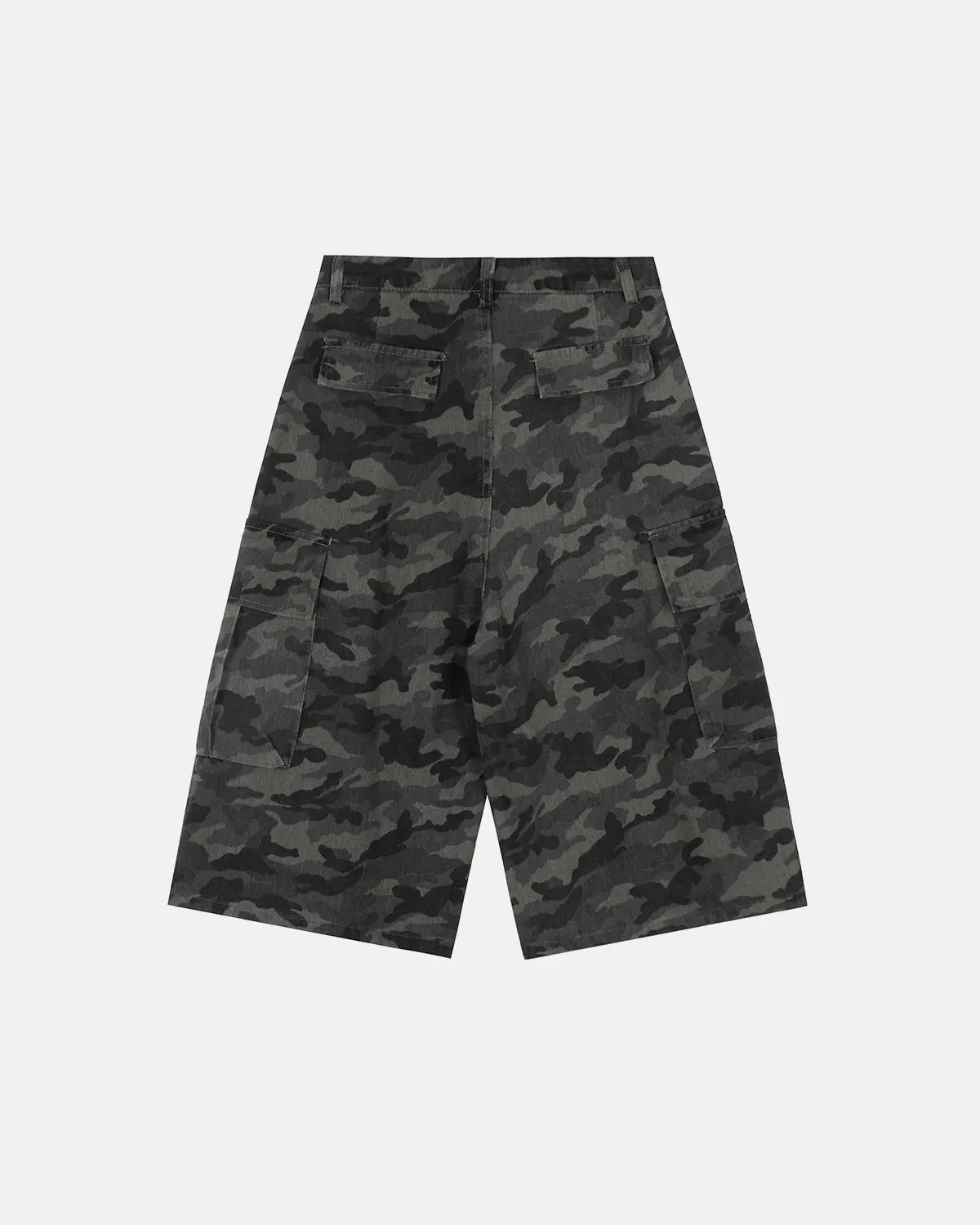 Embroidered Camo Cargo Shorts | Inflation Streetwear - Image 2