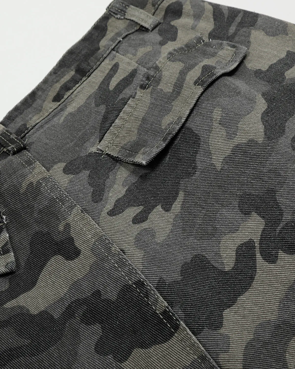 Embroidered Camo Cargo Shorts | Inflation Streetwear - Image 3