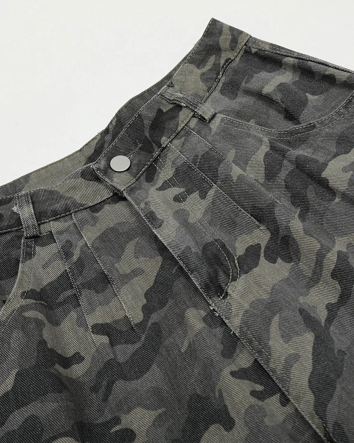 Embroidered Camo Cargo Shorts | Inflation Streetwear - Image 6