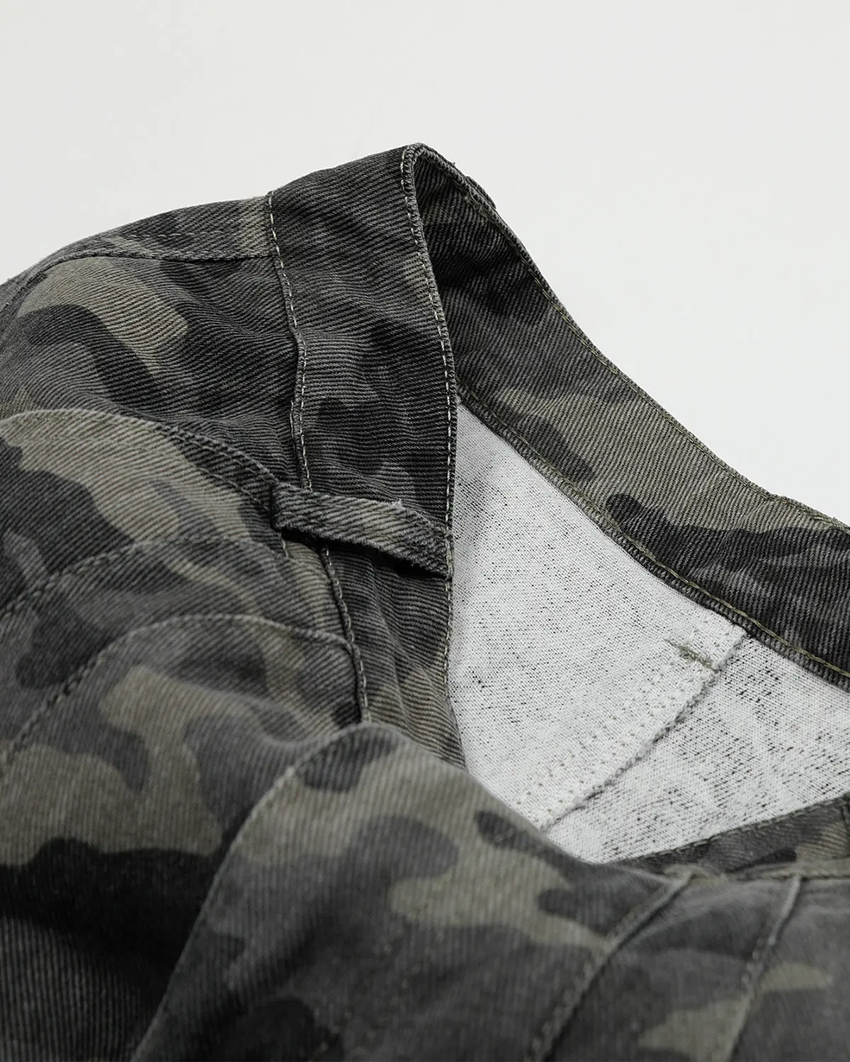 Embroidered Camo Cargo Shorts | Inflation Streetwear - Image 7