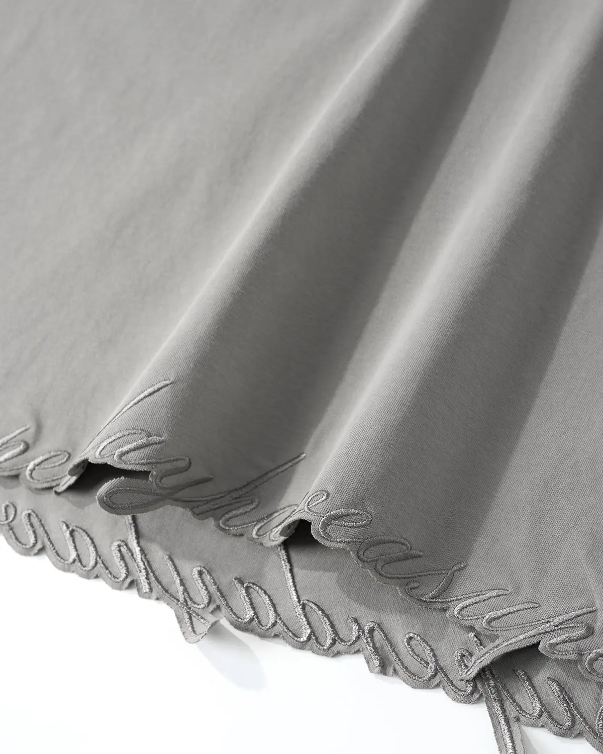 Embroidered Frayed Hem Oversized T-Shirt | Inflation Streetwear - Image 12