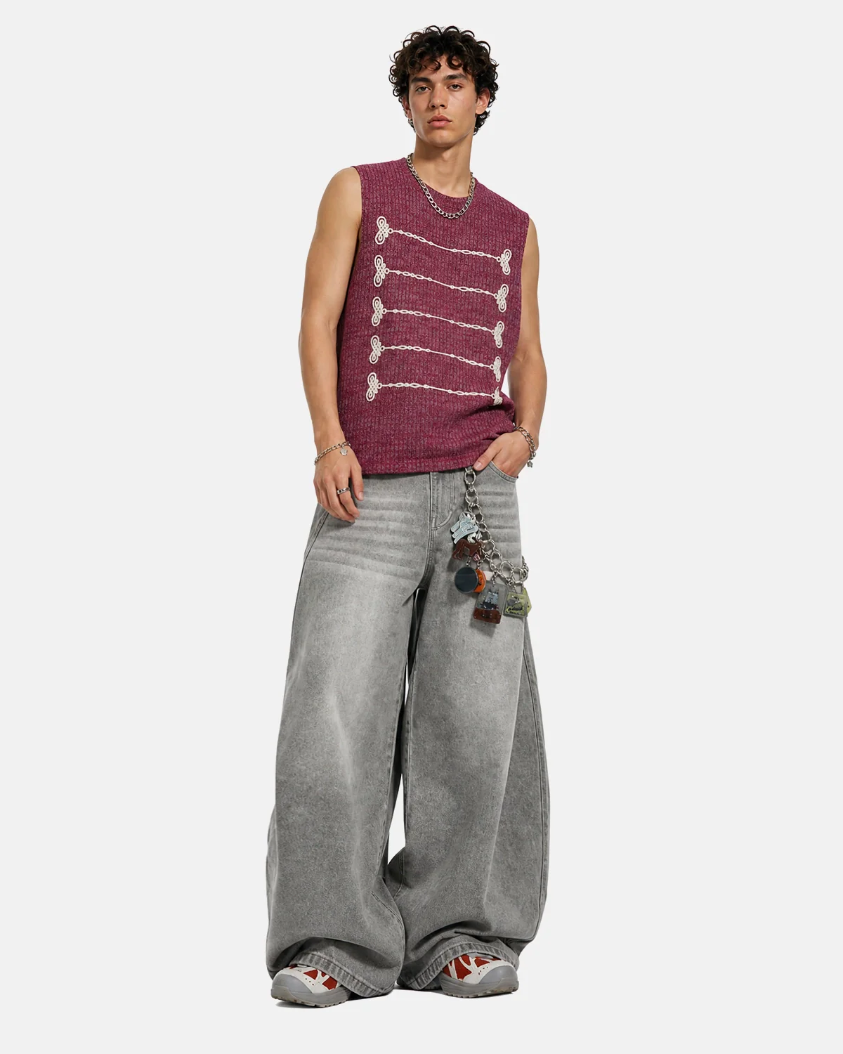 Embroidered Knit Tank Top | Inflation Streetwear - Image 4