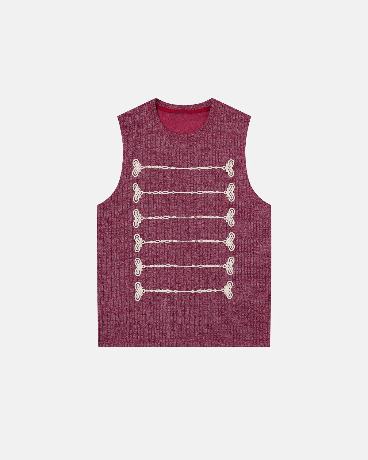 Embroidered Knit Tank Top | Inflation Streetwear - Image 9