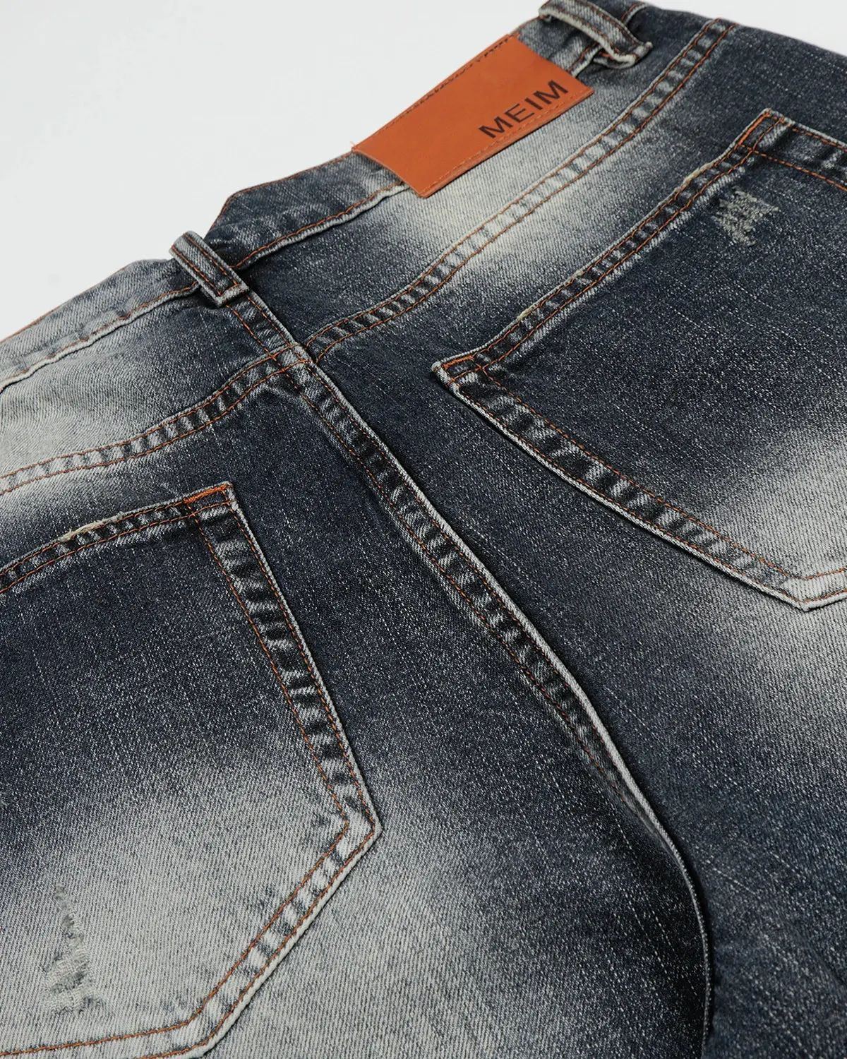 Faded Whisker Baggy Jeans | Inflation Streetwear - Image 11