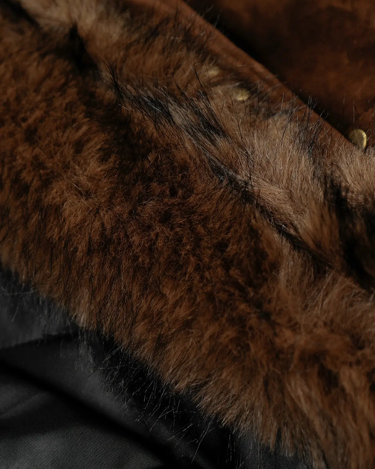 Faux Fur Lined Clasp Bomber Jacket | Inflation Streetwear - Image 15