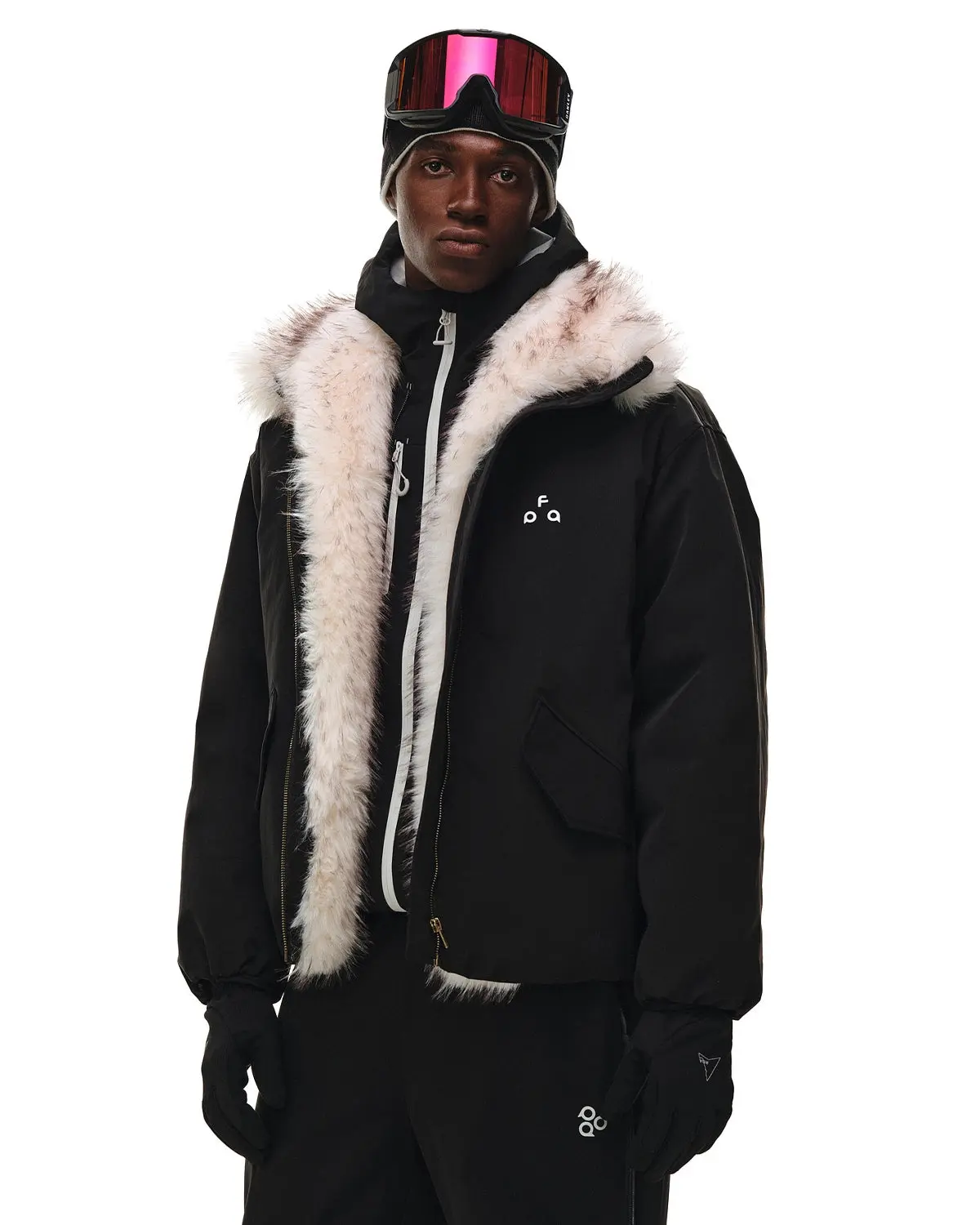 Faux Fur Lined Padded Bomber Jacket | Inflation Streetwear - Image 11