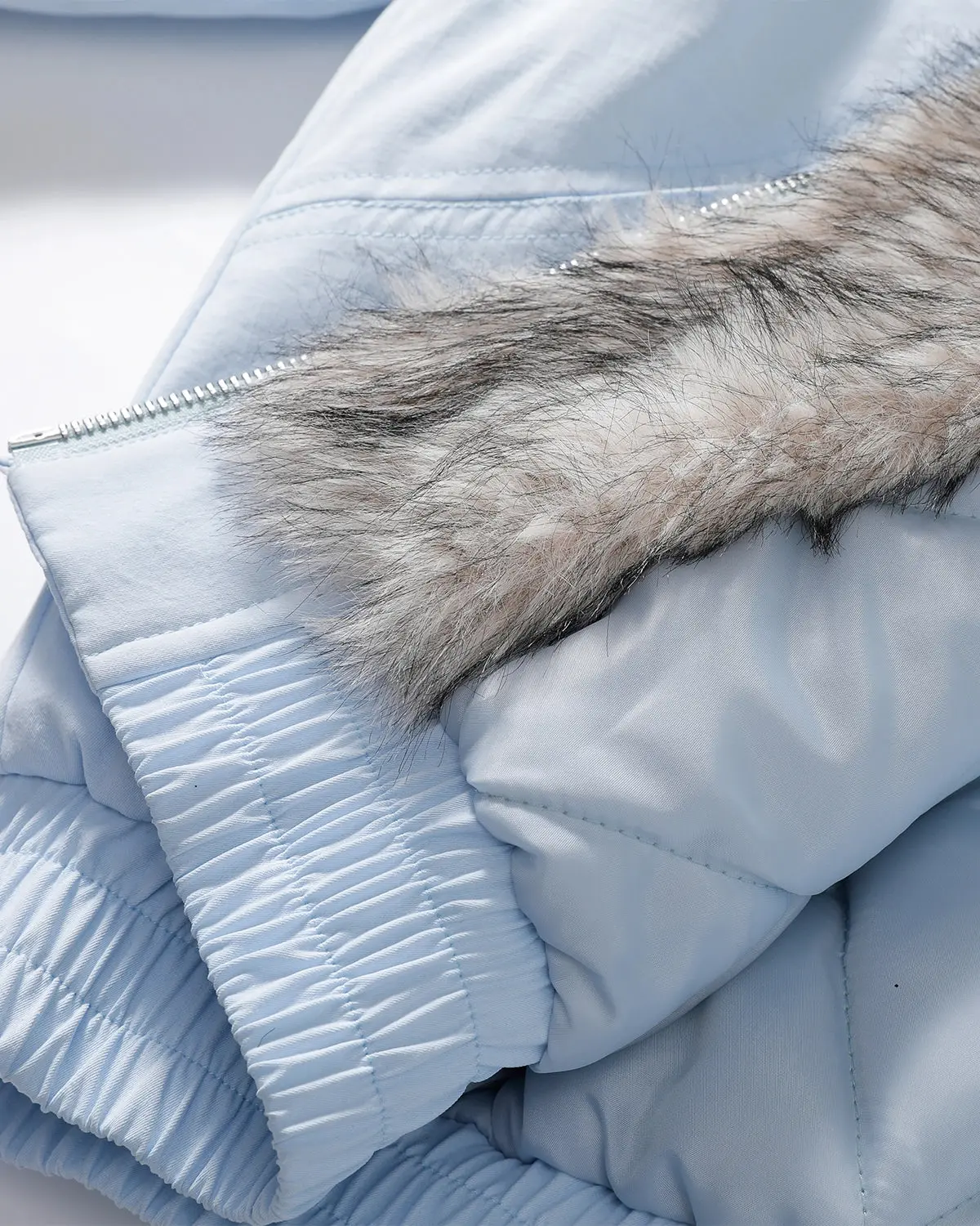 Faux Fur Lined Padded Bomber Jacket | Inflation Streetwear - Image 16
