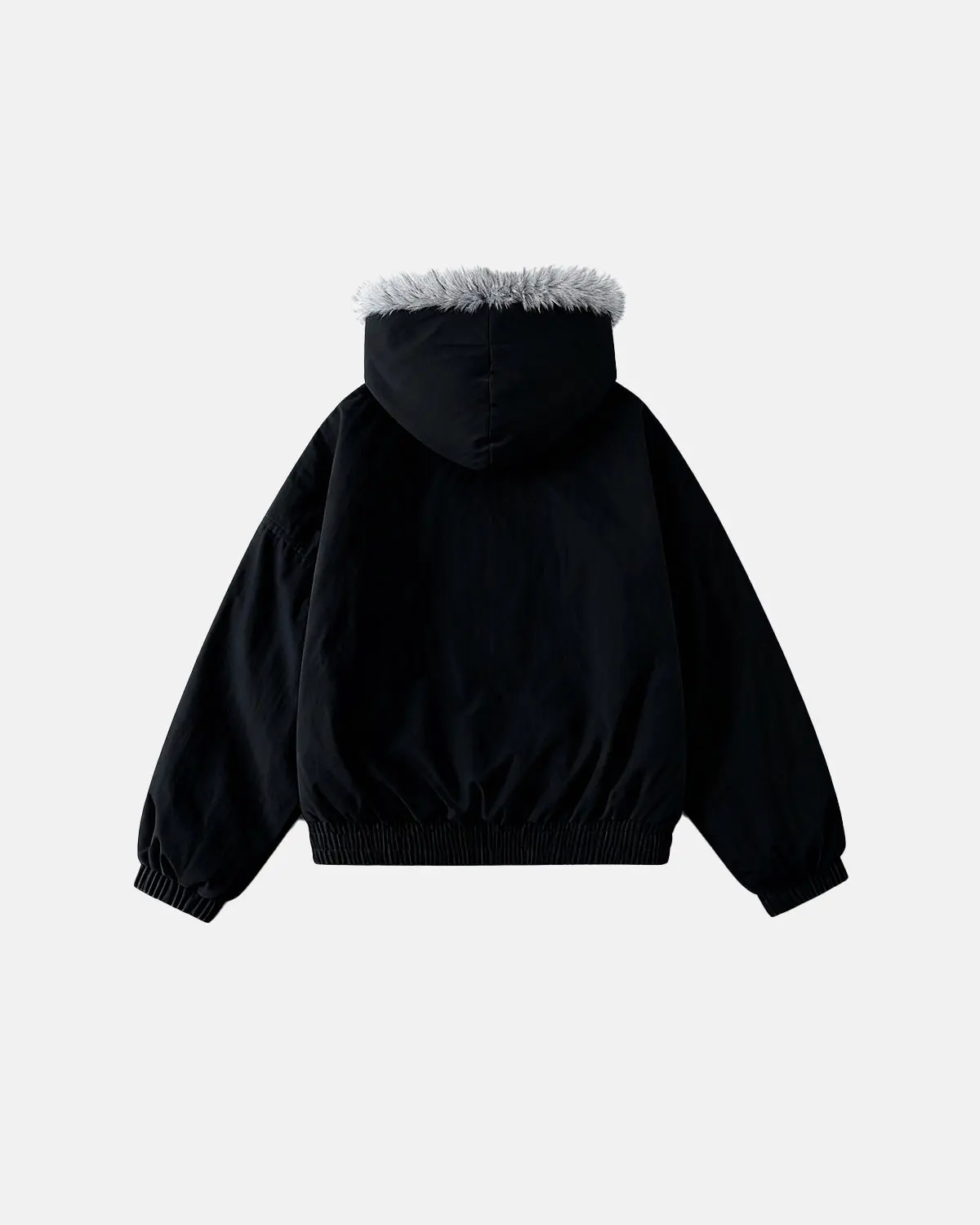 Faux Fur Lined Padded Bomber Jacket | Inflation Streetwear - Image 2