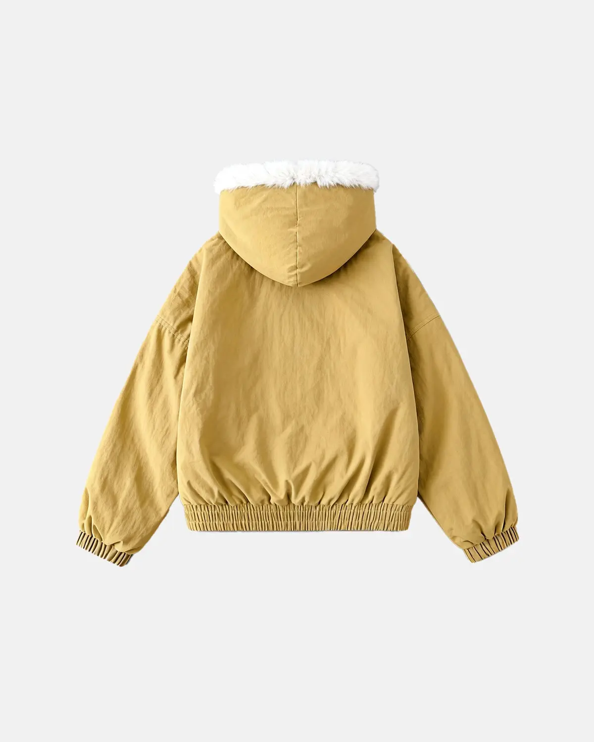 Faux Fur Lined Padded Bomber Jacket | Inflation Streetwear - Image 4