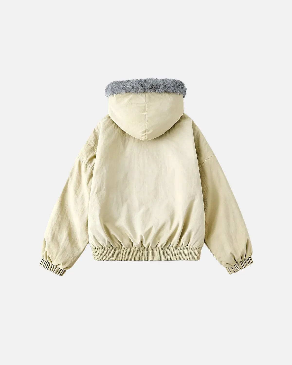 Faux Fur Lined Padded Bomber Jacket | Inflation Streetwear - Image 9