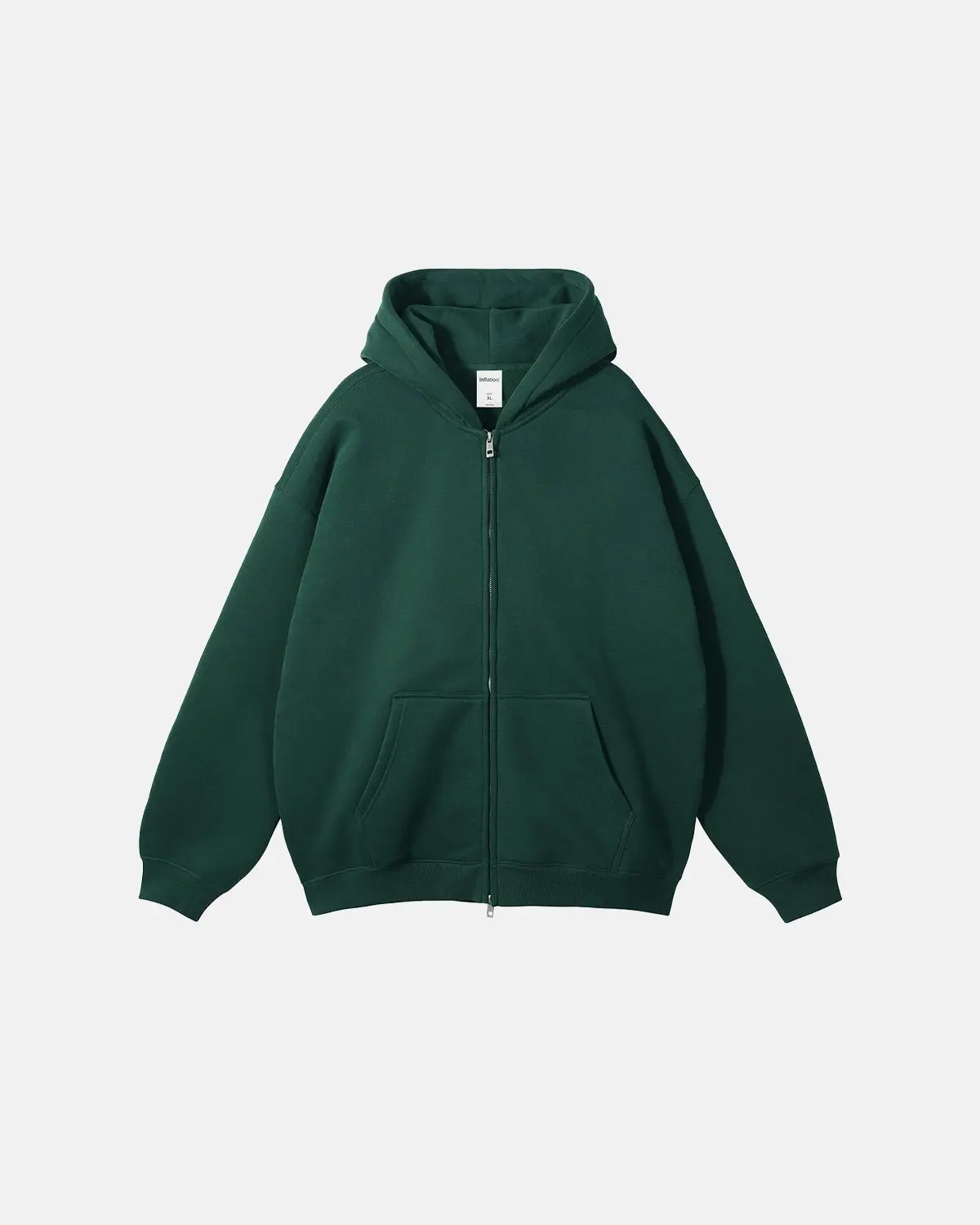 Fleece Double Zip Up Hoodies | Inflation Streetwear - Image 11
