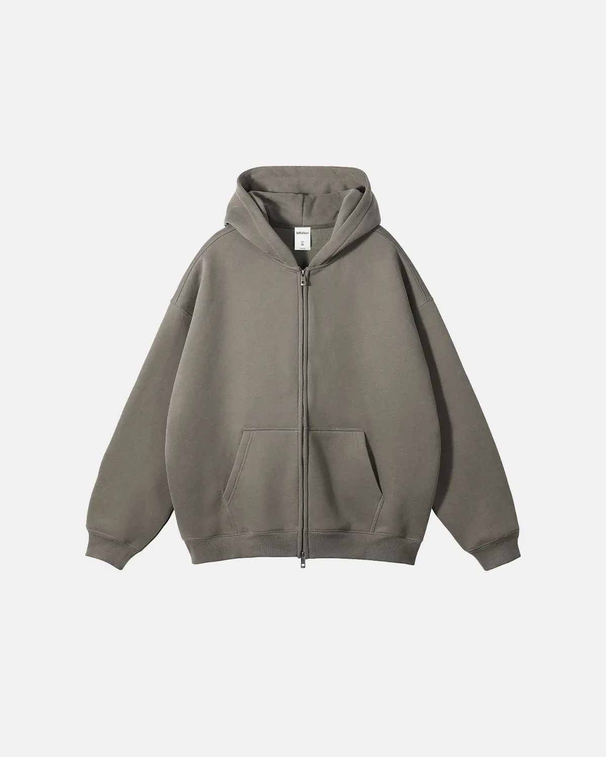 Fleece Double Zip Up Hoodies | Inflation Streetwear - Image 3