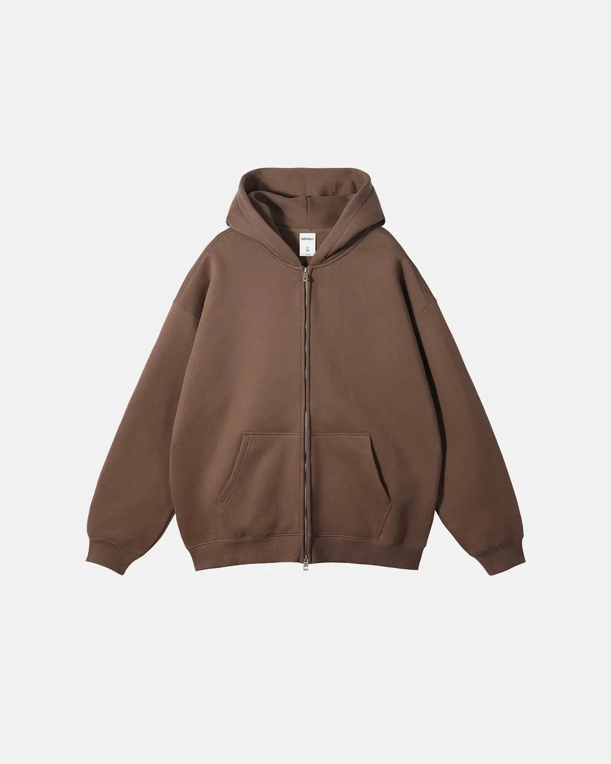 Fleece Double Zip Up Hoodies | Inflation Streetwear - Image 9