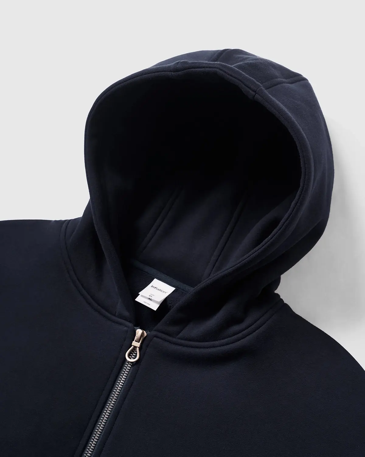 Fleece Zip-Up Oversized Hoodies | Inflation Streetwear - Image 12