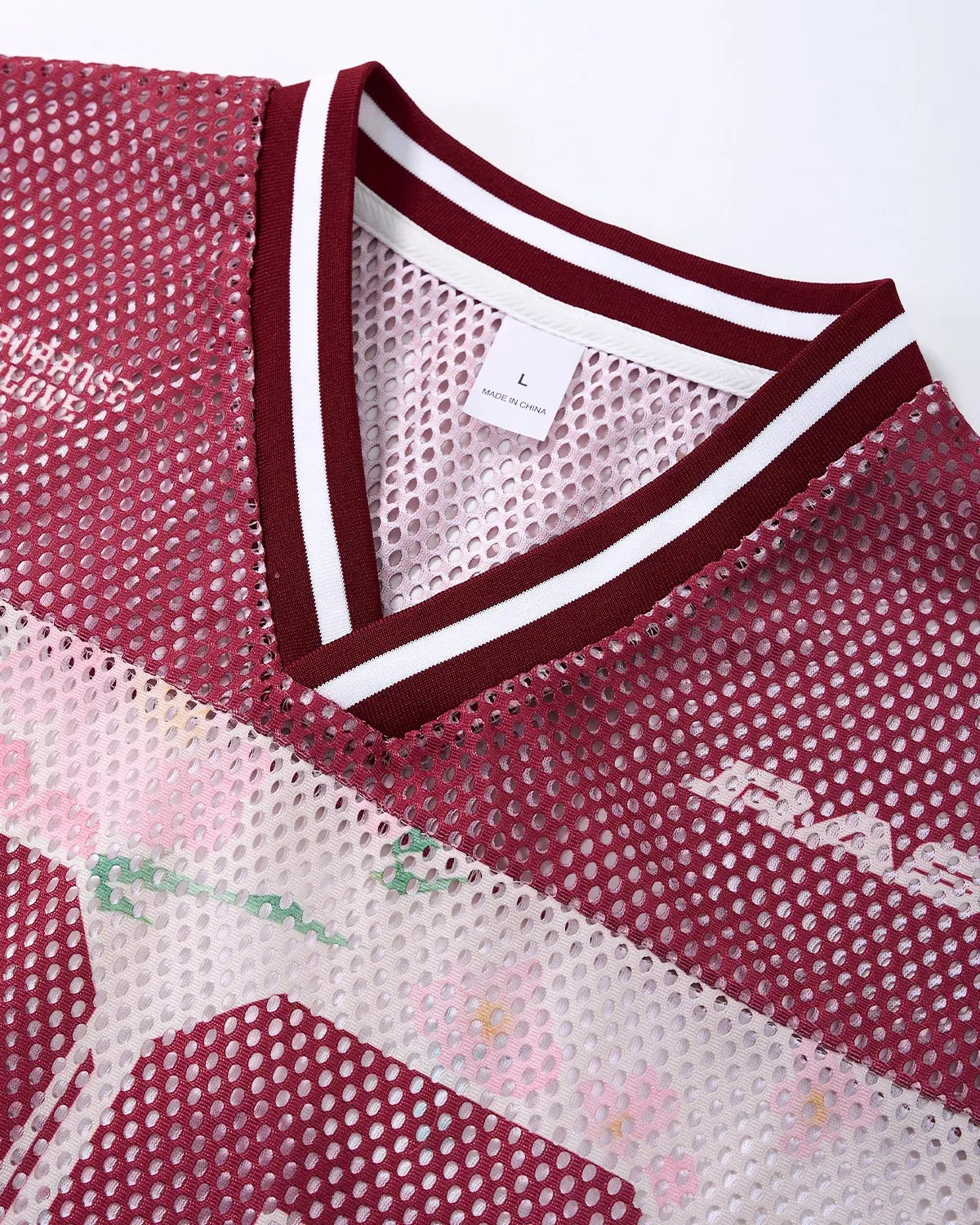 Floral Digital Print Mesh Jersey | Inflation Streetwear - Image 12