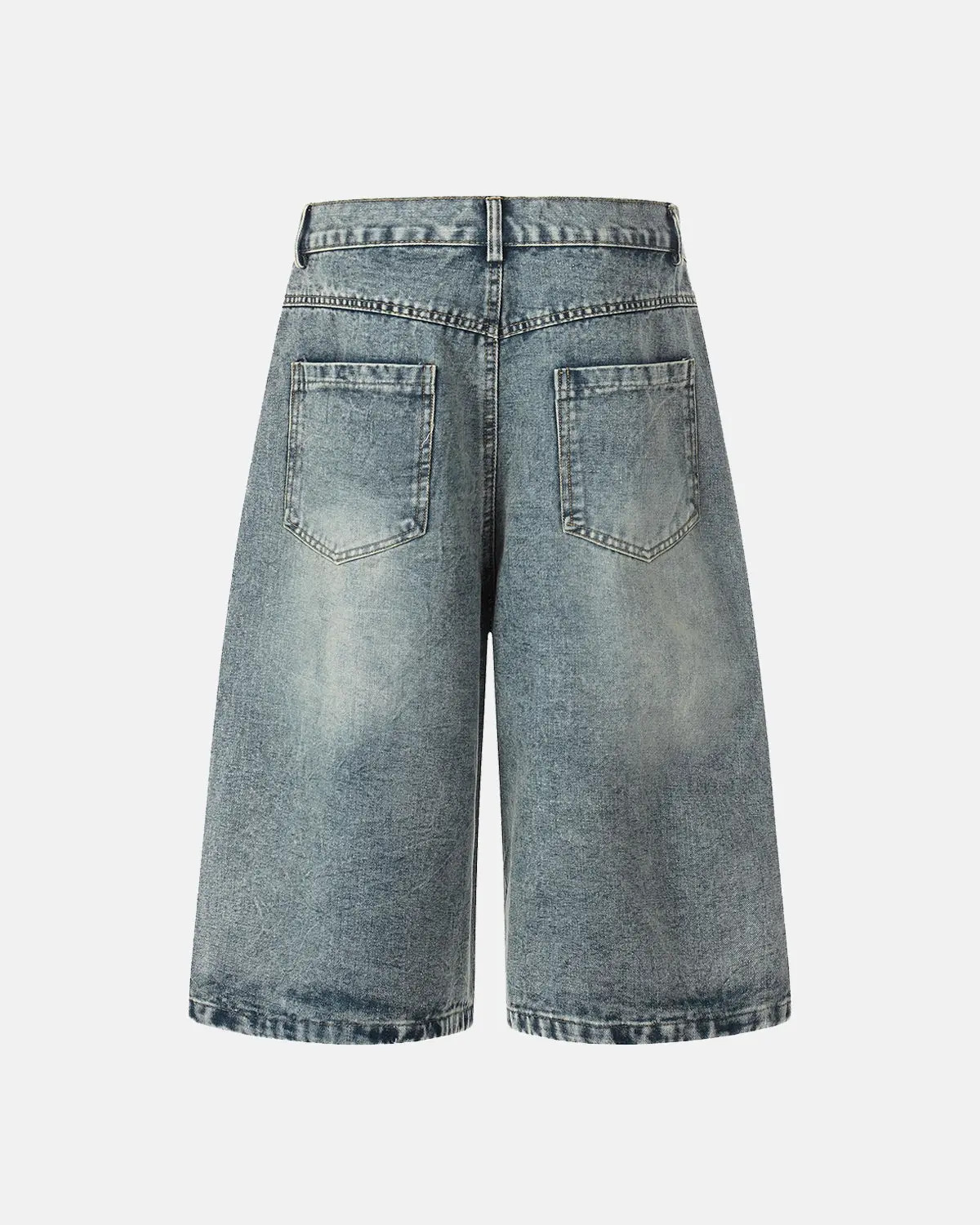 Floral Embroidered Long Baggy Jorts | Inflation Streetwear - Image 5