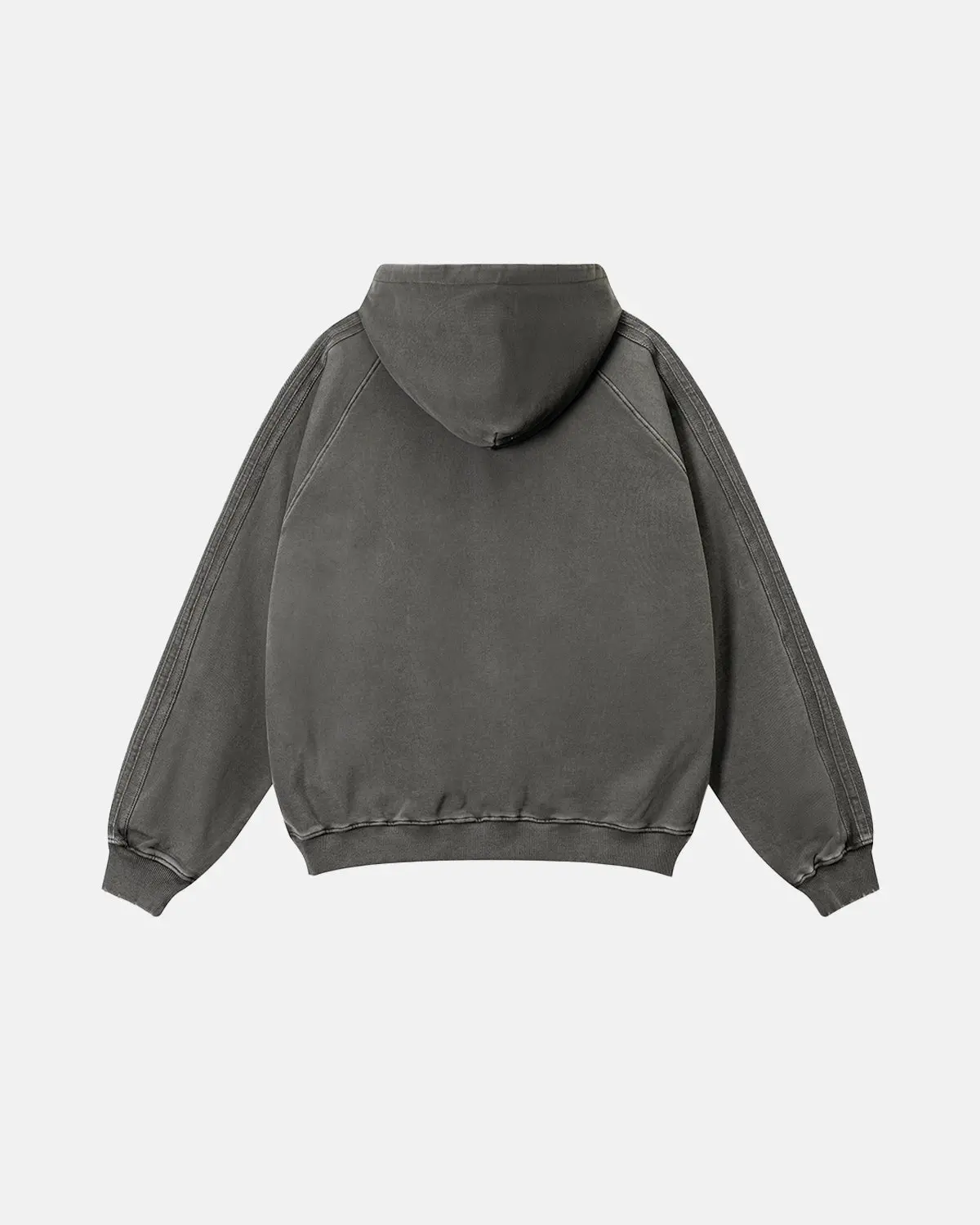 Frayed Seam Acid Wash Hoodies | Inflation Streetwear - Image 2