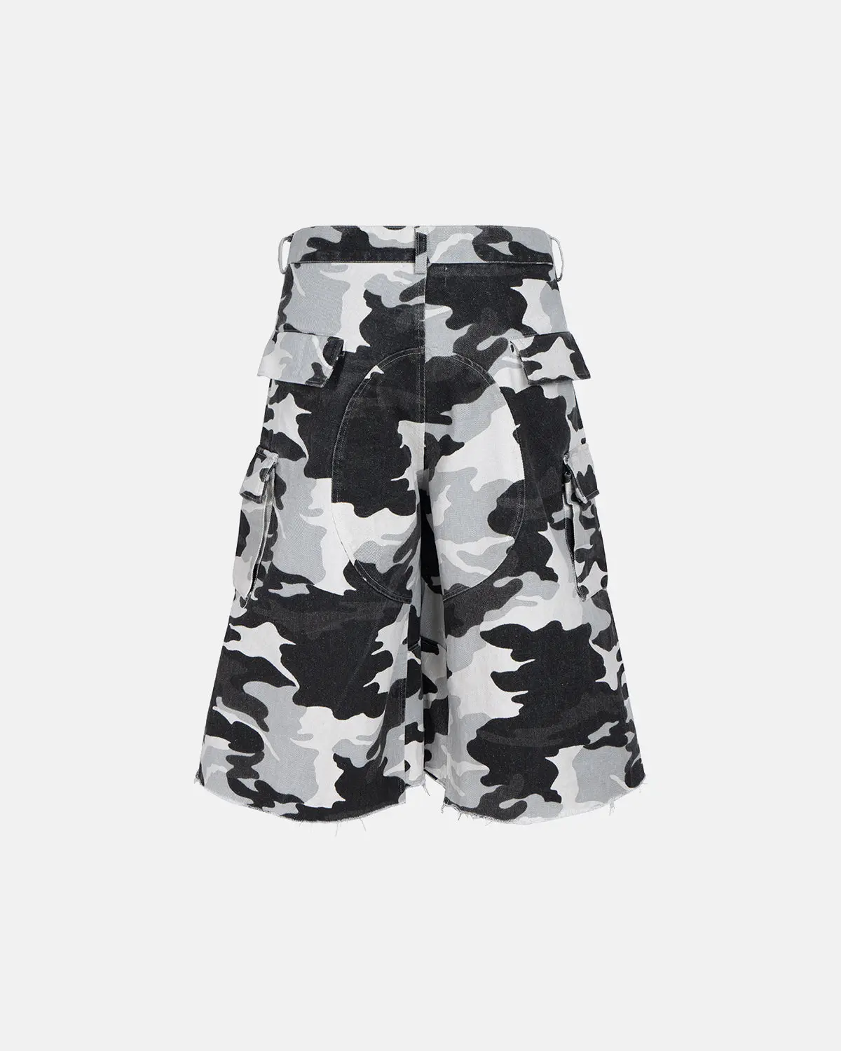 Glitter Camo Cargo Longline Shorts | Inflation Streetwear - Image 6
