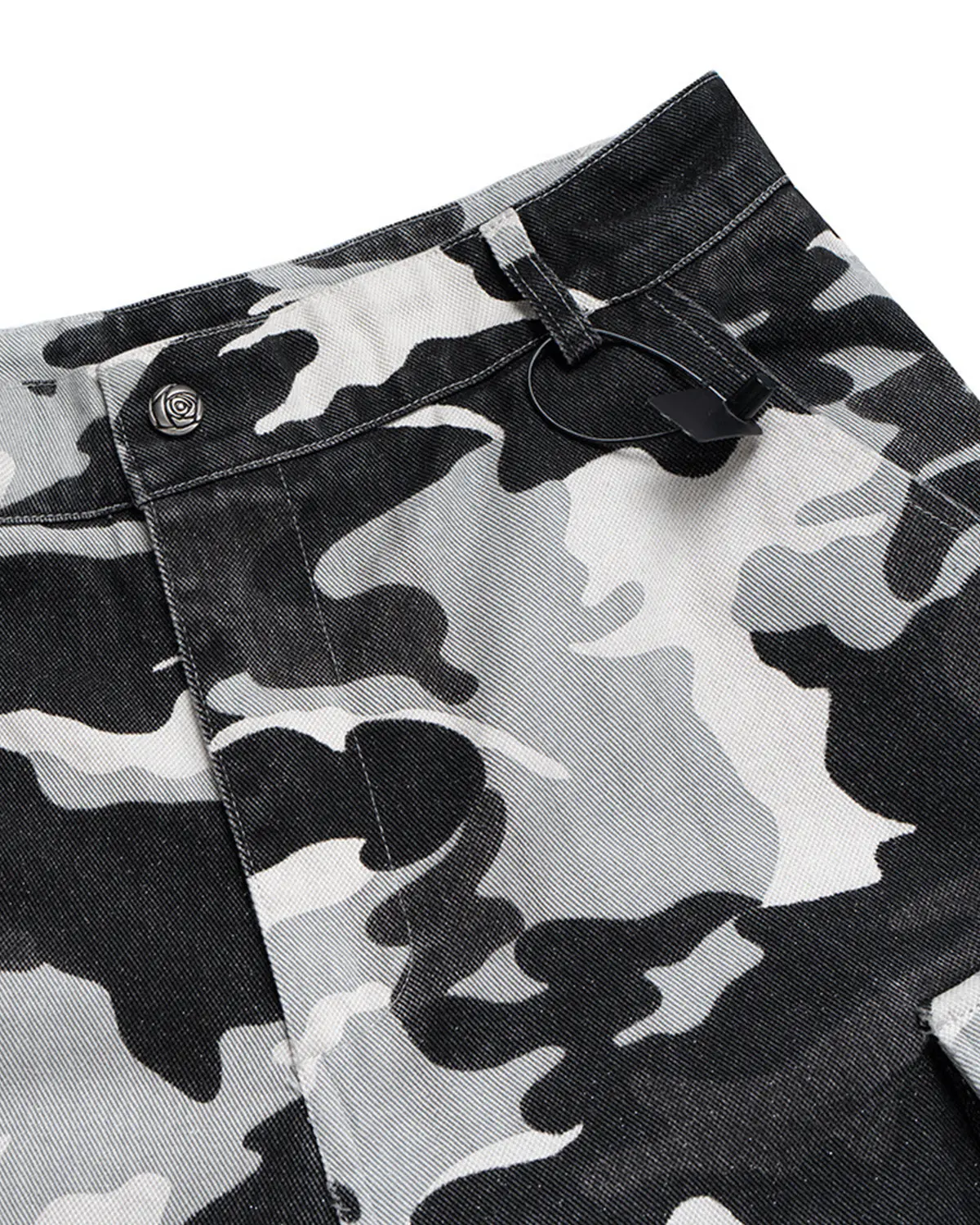 Glitter Camo Cargo Longline Shorts | Inflation Streetwear - Image 7