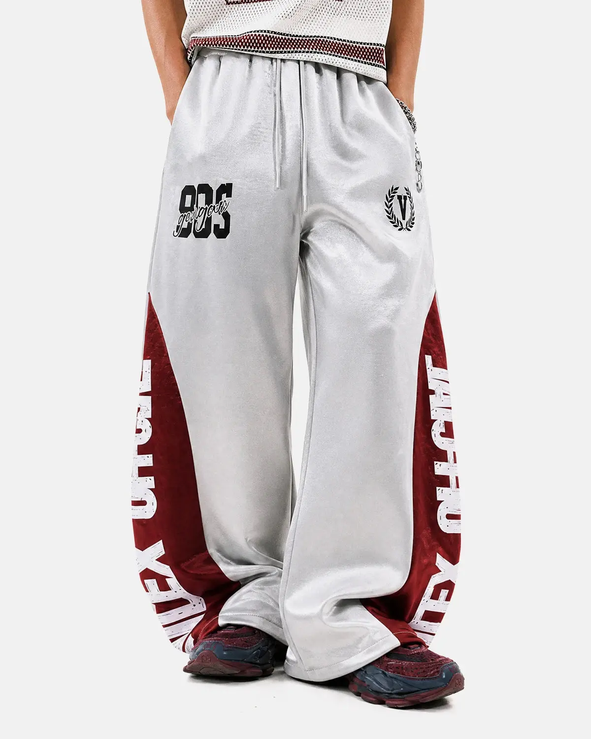 Glossy Contrast Barrel Sweatpant | Inflation Streetwear - Image 4