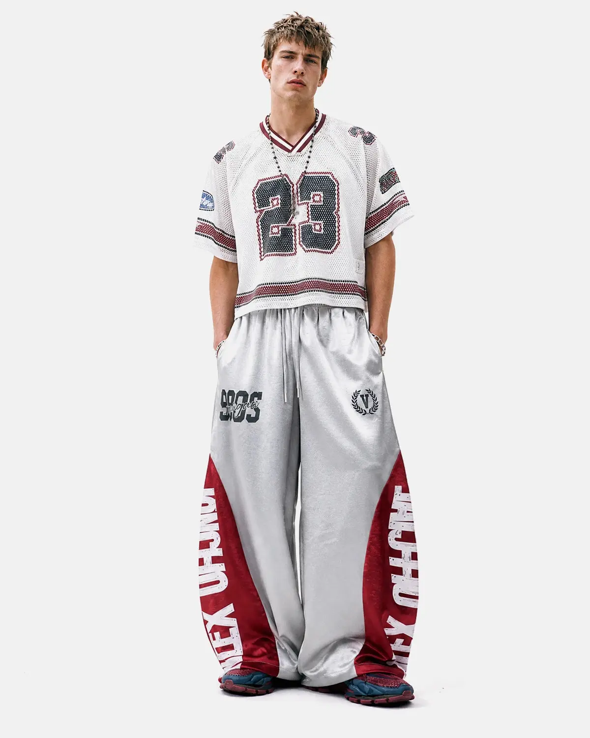 Glossy Contrast Barrel Sweatpant | Inflation Streetwear - Image 5
