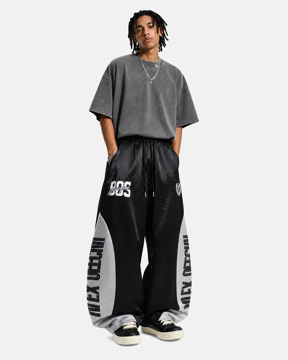 Glossy Contrast Barrel Sweatpant | Inflation Streetwear - Image 6