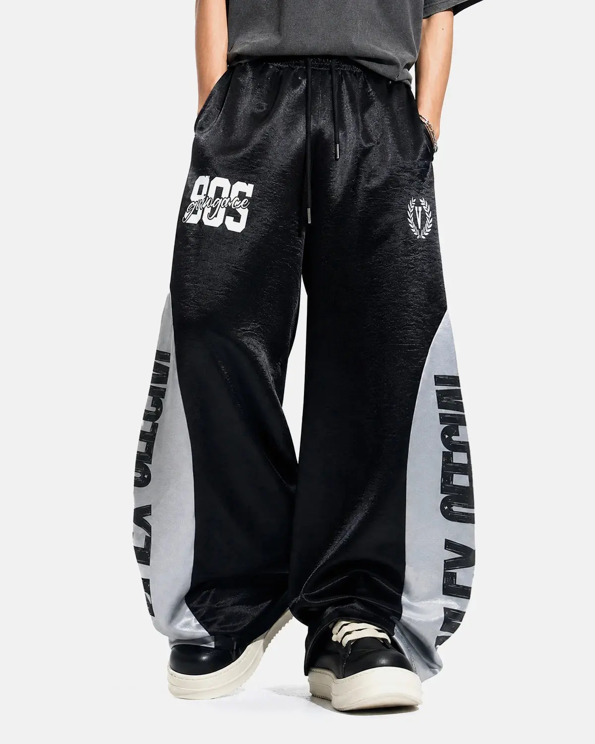 Glossy Contrast Barrel Sweatpant | Inflation Streetwear - Image 7