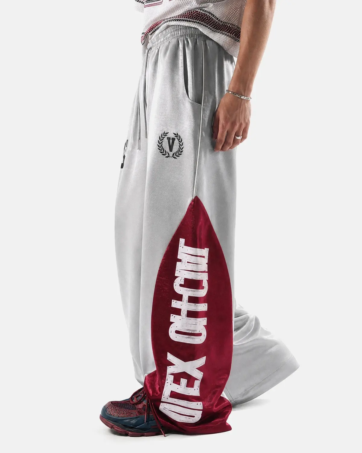 Glossy Contrast Barrel Sweatpant | Inflation Streetwear - Image 8