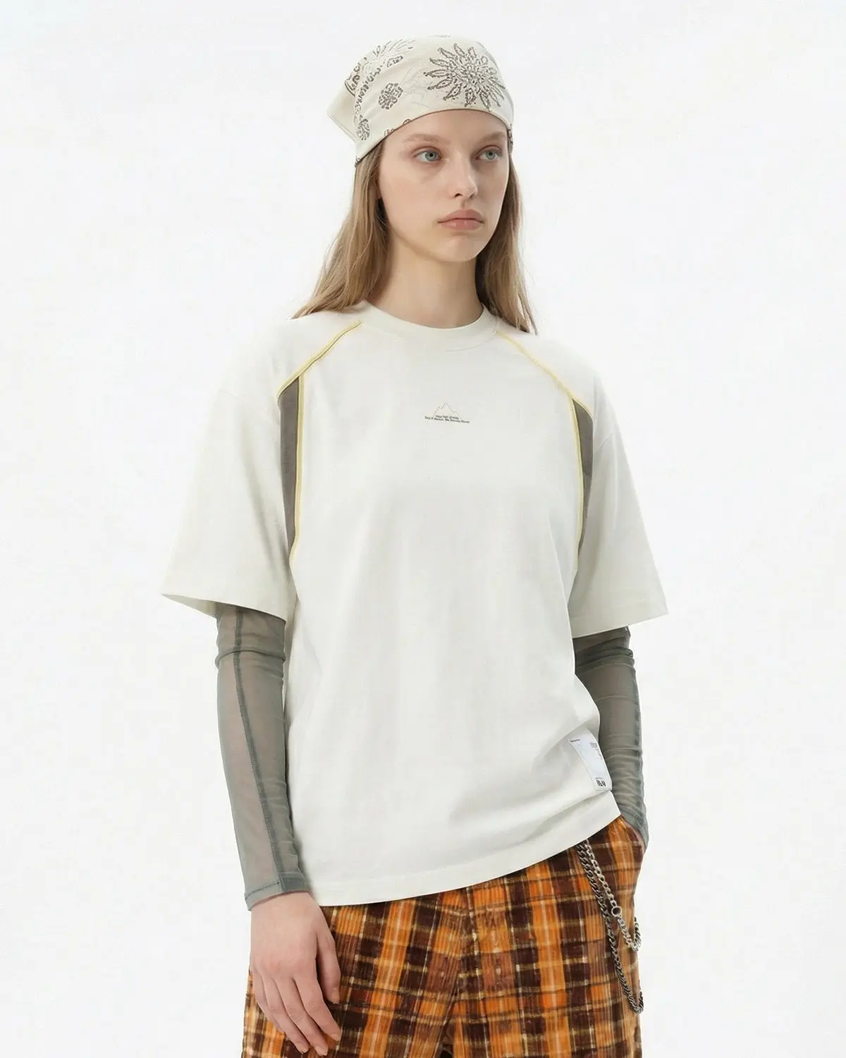 Glow-in-the-Dark Stitching Oversized T-Shirt | Inflation Streetwear - Image 7