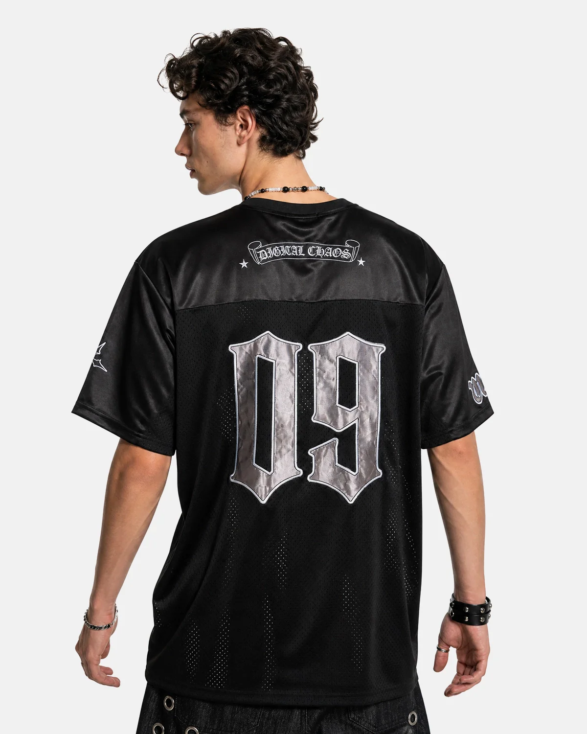 Gothic Embroidered Mesh Jersey | Inflation Streetwear - Image 6