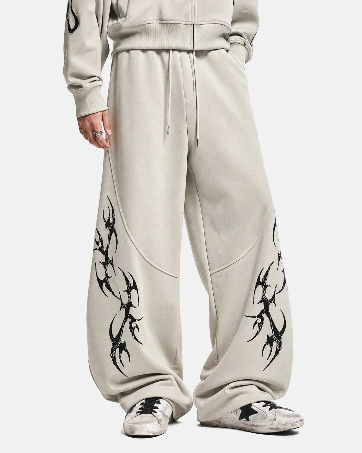 Graphic Boxy Zip Up Hoodies  | Inflation Streetwear - Image 6