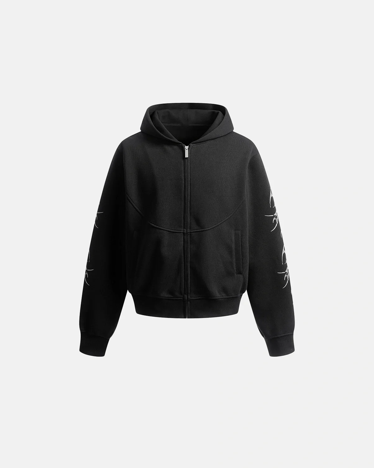 Graphic Boxy Zip Up Hoodies  | Inflation Streetwear - Image 8