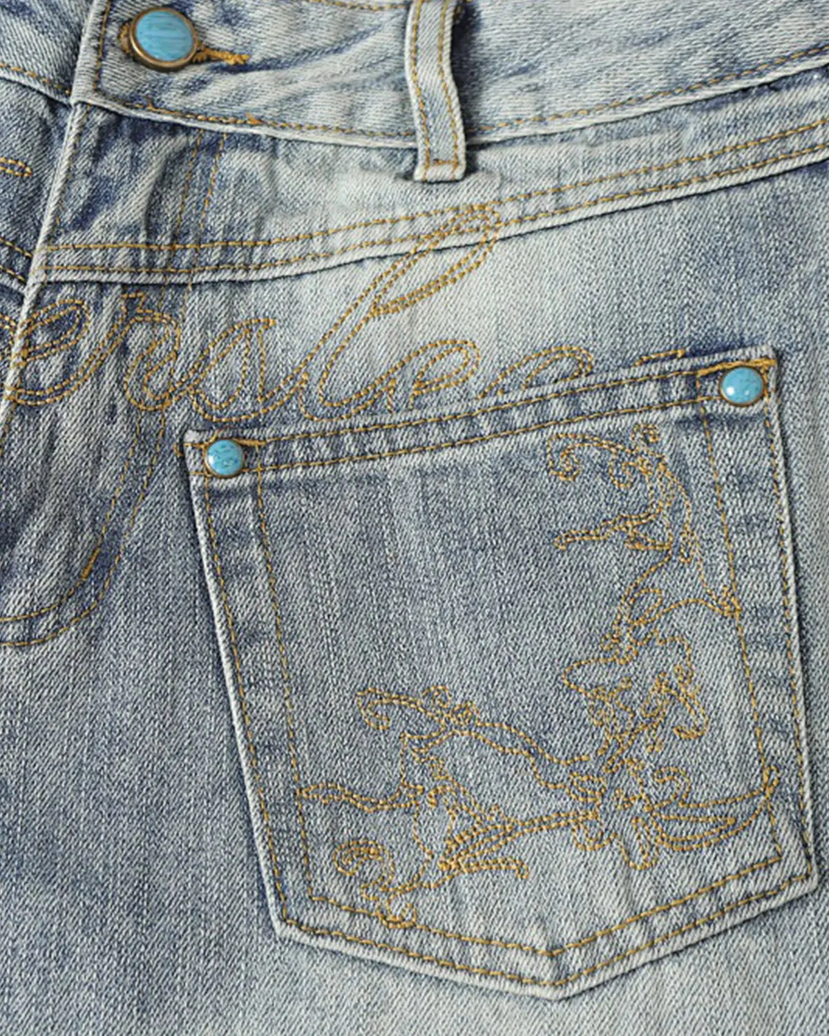 Graphic Embroidered Washed Barrel Jeans | Inflation Streetwear - Image 15