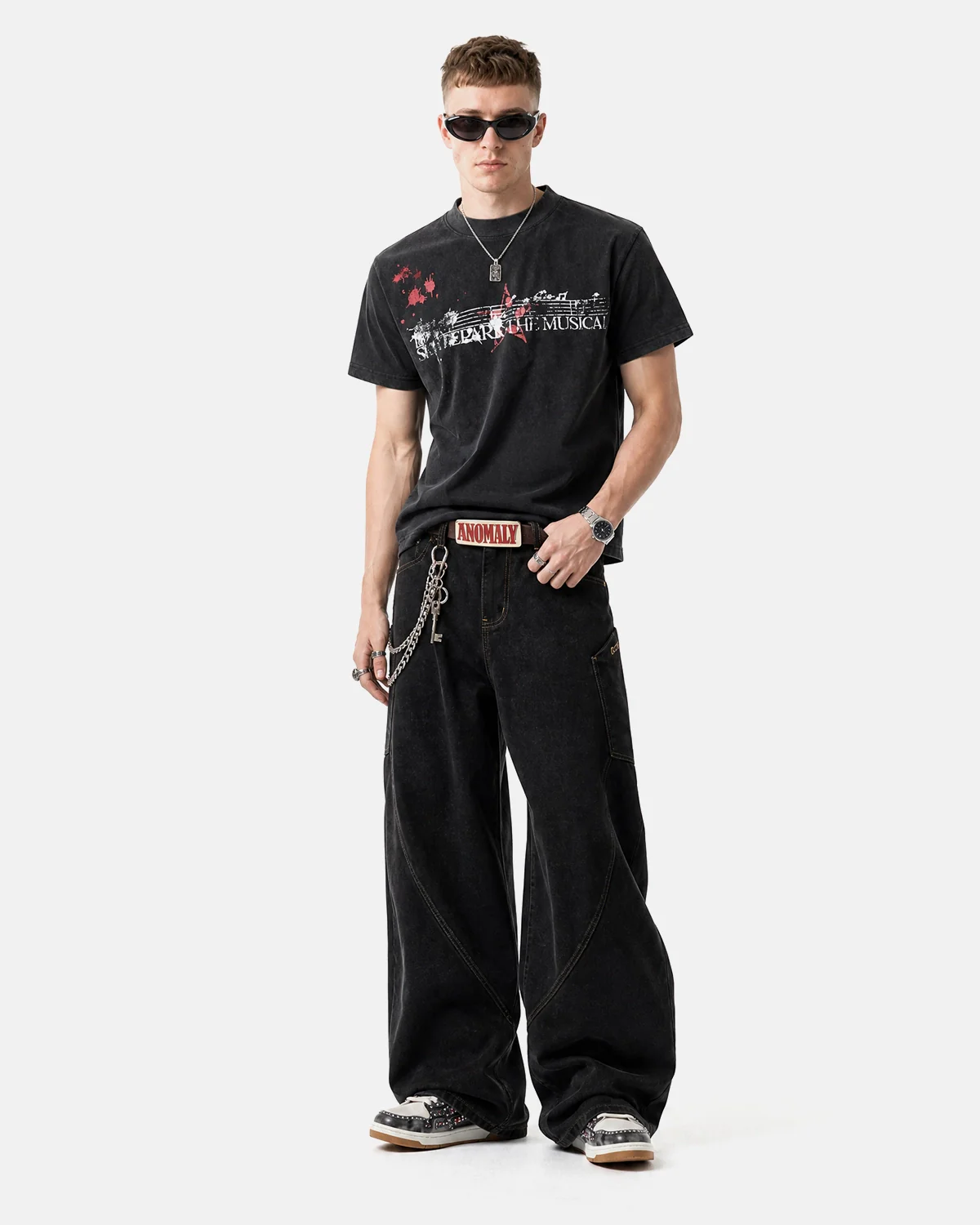 Acid Washed Music Graphic T-Shirt | Inflation Streetwear - Image 4